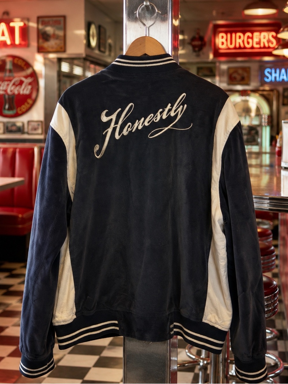 American Eagle “Honestly” lightweight racing style jacket - good condition